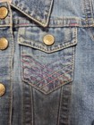 Girls Sz 6-12m Embroidered Denim Jacket VERY CUTE! — photo 3