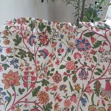 Vintage Sanderson "Kadahar" Cotton Curtains W47" D45" Unlined Vibrant Print