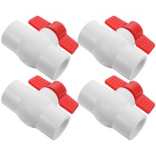 4 Pcs PVC Valve 2 Way 32 mm Water Shut Off Valves For Purifier Systems