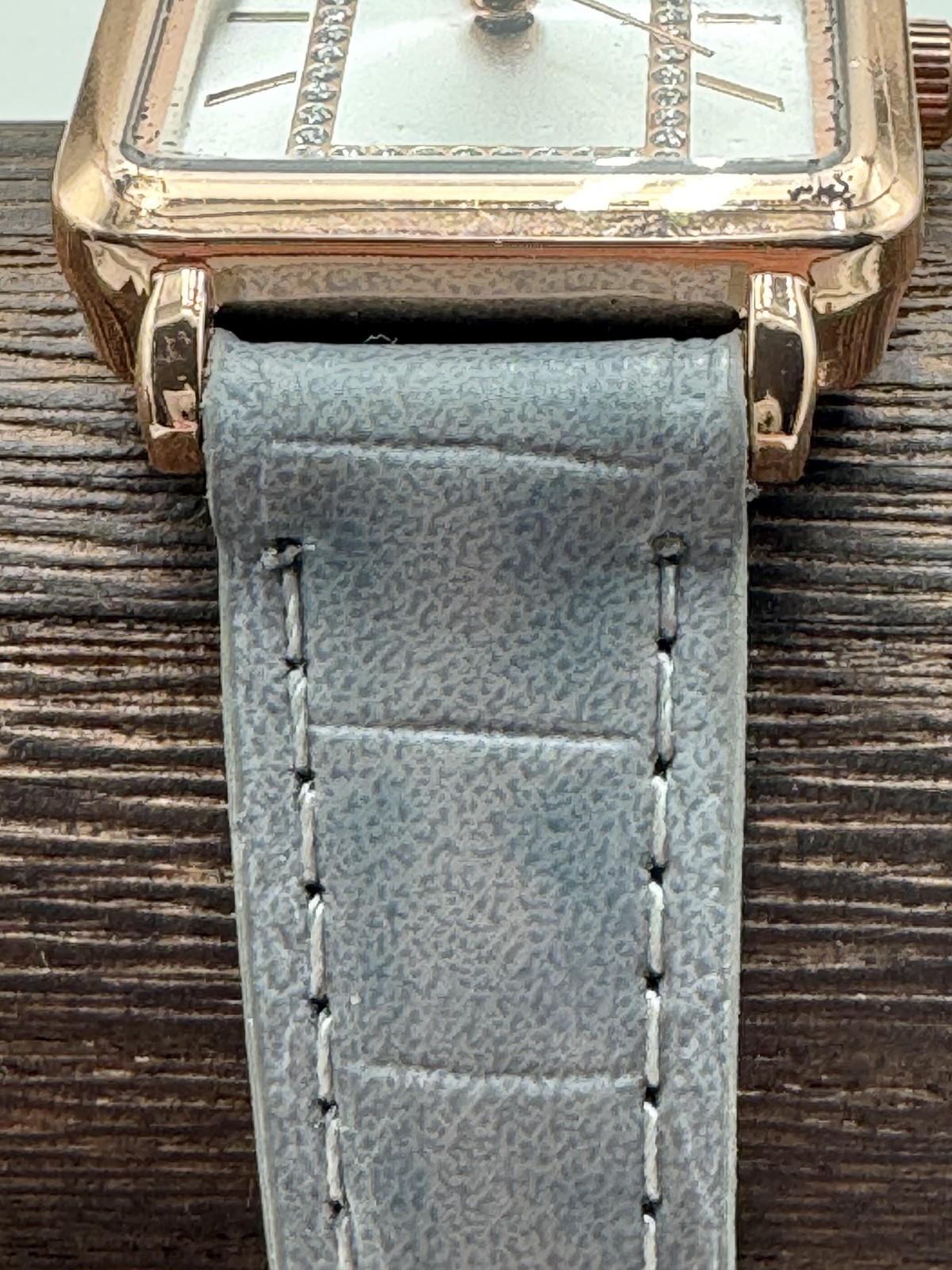 Anne Klein Watch Womens Rectangular Gray Strap Cr… - image 3