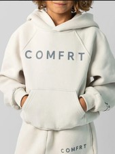 Comfort Kids Tranquil Hoodie   Cotton Cream Size S