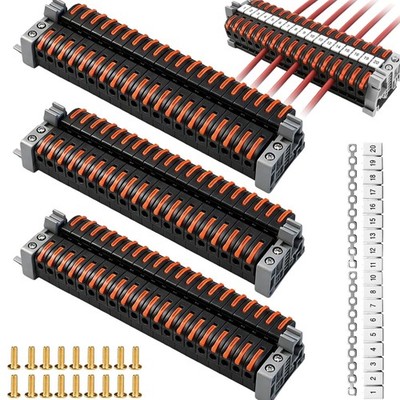 60PCS Reihenklemmen Hutschiene 0,08-4 Mm² PCT-211 Hutschienen Klemmen Klemmblock