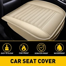 Full Surround Car Front Seat Cover Breathable PU Leather Pad Mat Chair Cushion
