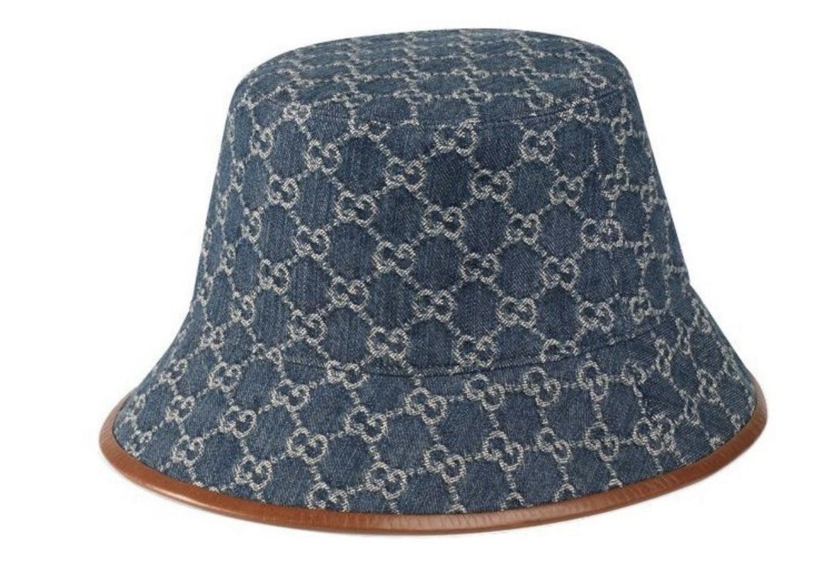 Gucci GG Supreme Logo Denim Bucket Hat Size M576371 | eBay display picture 1