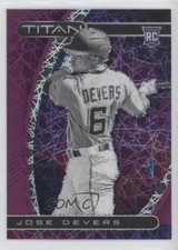 2021 Panini Chronicles Titan Purple Velocity Prizm Jose Devers #8 0l4h