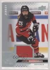 2022 Team Canada Juniors Women's WC Jersey Relics Jaime Bourbonnais #55 vm9