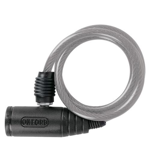 Oxford Bumper Cable Lock, Steel Self-Coiling for Helmets & Accessories PN: OF02
