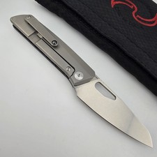 Liong Mah KUF EDC 3.0 Folding Knife ELMAX Blade Titanium & Carbon Fiber Handles