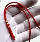 Red Color Silky Polyester Threads Tassel For Islamic Prayer Beads Hand Made