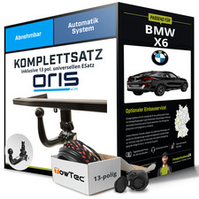 F�r BMW X6 Typ F16 Anh�ngerkupplung abnehmbar +eSatz 13pol uni. 11.2014-07.2019