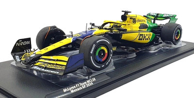 Mclaren F1 Team MCL38 Race Car Oscar Piastri Monaco GP 2024 1:18 2nd PL Solido