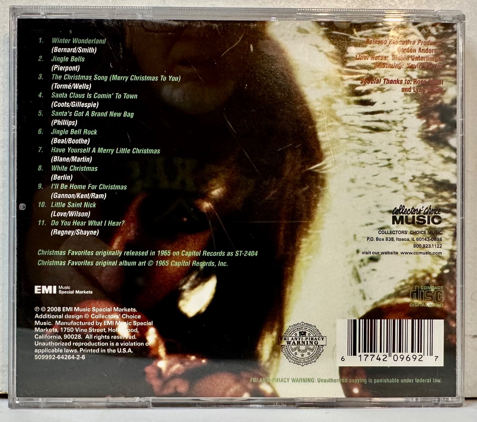 The Hollyridge Strings - Christmas Favorites cd Stu Phillips RARE OOP MINT