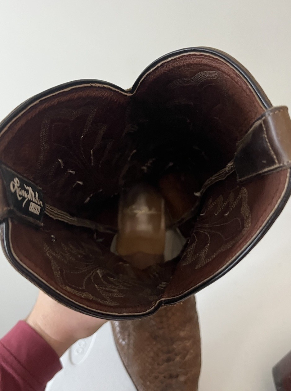 Vintage Larry Mahan Boot Collection Python Snake … - image 13