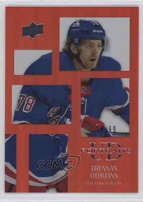 2024-25 Upper Deck Series 2 UD Portraits Red 69/99 Brennan Othmann Rookie RC 0b3