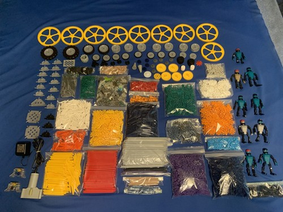 #ad FREE USA SHIPPING Clean K#x27;nex 1500Piece Lot Power Pack Motor Gears Wheels SEE $141.99
