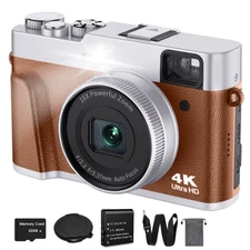 4K Digital Camera 48MP Auto Focus Vlogging Anti-Shake Video Camera with Flash