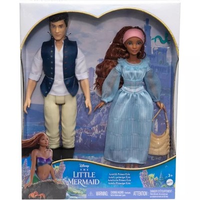 Mattel Disney Kleine Meerjungfrau Ariel & Prinz Eric Romantische Modepuppe, 3 +