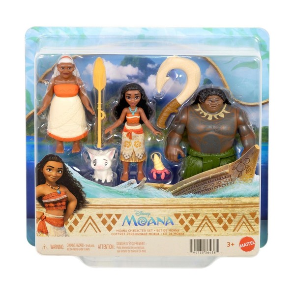 Mattel Disney Dolls - Disney Vaiana Small Dolls - Disney Vaiana Mini Dolls Set-image