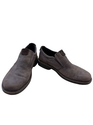 Ecco Gore-Tex Mens Brown Slip-On Leather Loafers Size 7 SKU 7444