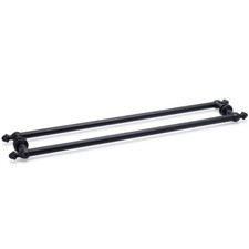 Symphony 24" Cuttable Back-to-Back Towel Bar - Matte Black