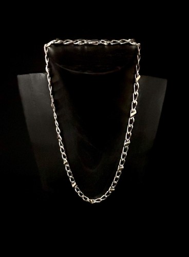 Tiffany & Co 925 Sterling Silver/18K Yellow Gold Curb Link Necklace pouch/box - Picture 2 of 9