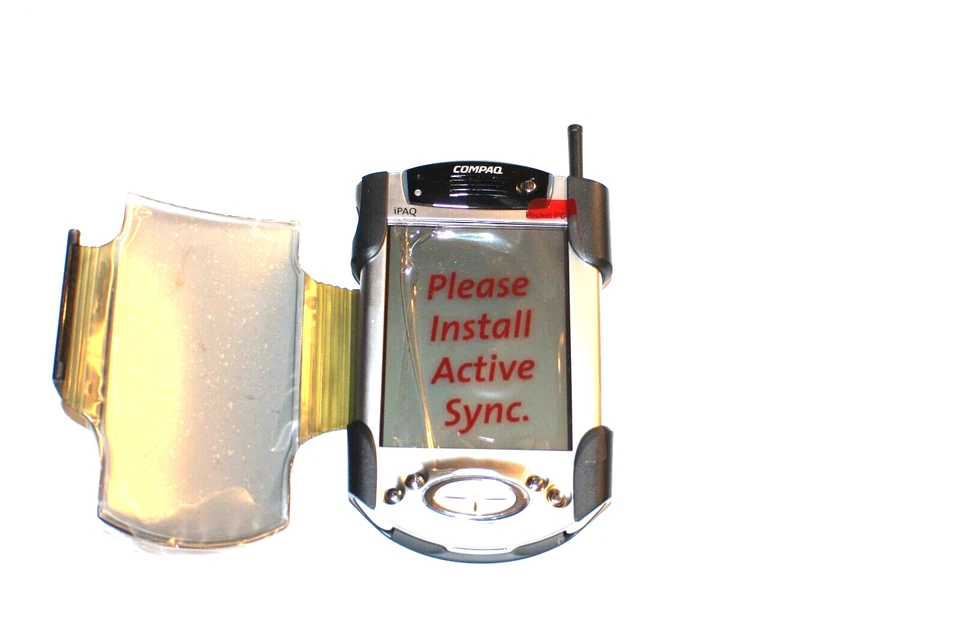 NEW Compaq H3955 iPAQ Silver Handheld 3.8" Touchscreen LCD Display USB Pocket PC - Image 2 of 2