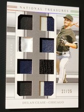 2020 National Treasures DYLAN CEASE Game Gear Materials RC /25 #GGMS-DC No-Hits