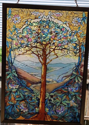 ルイスCティファニー ステンドグラスTree of Lifeグラスマスターズ社b Tiffany 