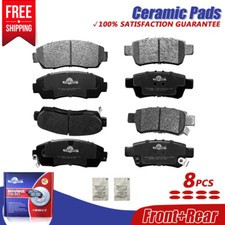 Front and Rear Ceramic Brake Pad For 2005 2006 2007 2008 2009 2010 Honda Odyssey