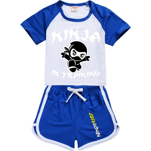 Clothing Set NINJA KIDZ Kids Sports T Shirt +Pants 2-piece Set Outfits Pyjamas - Picture 32 of 51