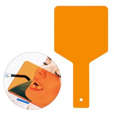 Placa protectora dental de forma cuadrada placa de sombra tabla de filtro de luz de mano paleta naranja