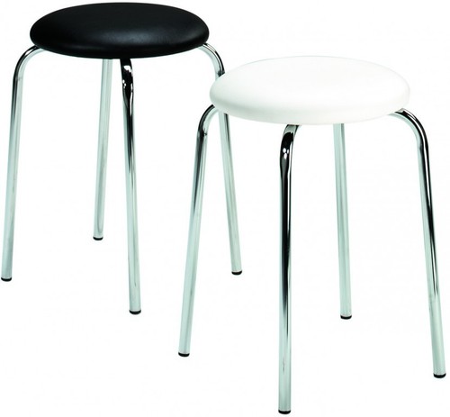 Hocker Küchenhocker Badhocker chrom Mayer 1134 Kunstleder sofort - Bild 2 von 16