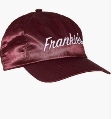 Frankie's Satin Baseball Hat - Burgundy, Red