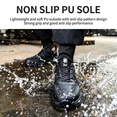 Indestructible Safety Work Shoes Steel Toe Breathable Work Boots Mens Sneakers - Picture 15 of 23