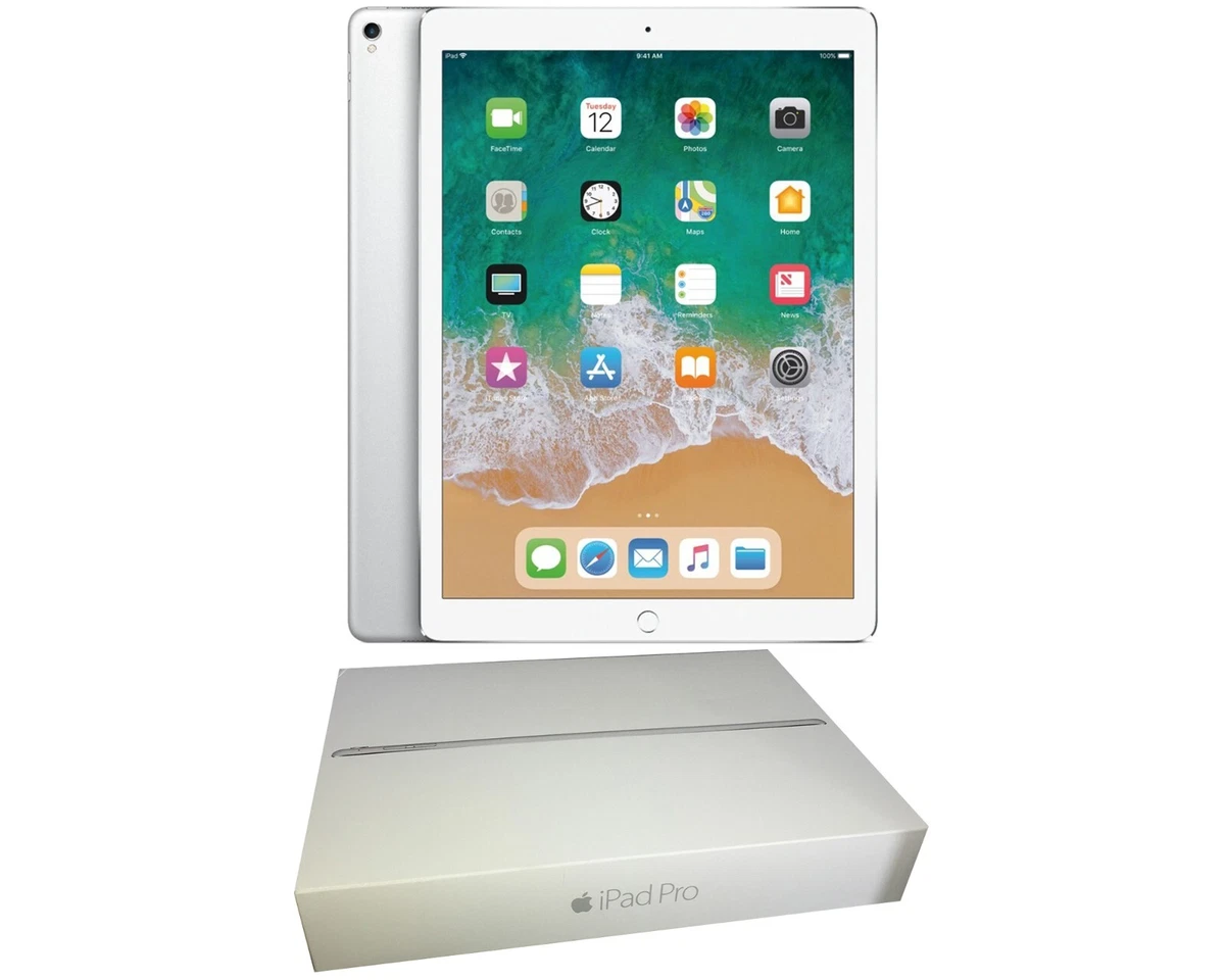 Apple iPad Pro, 128GB, Silver, Wi-Fi +4G Unlocked, 12.9-inch, Also
