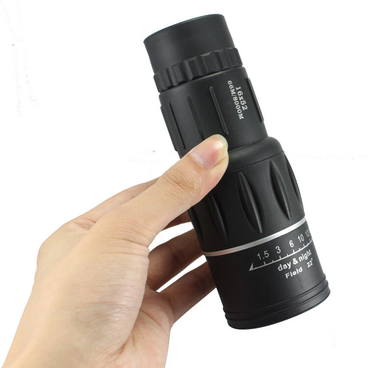 Mini 16x52 HD Waterproof Monocular Telescope Life Outdoor Hunting Camping Hiking - Image 2 of 4
