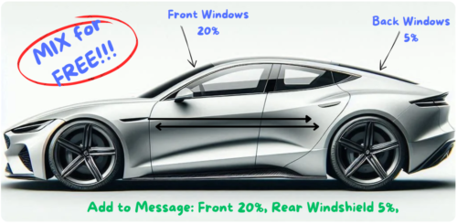 PreCut Window Film/Tint for Any Honda All Sides&Rear Any Shade% Window Glass - Picture 4 of 11