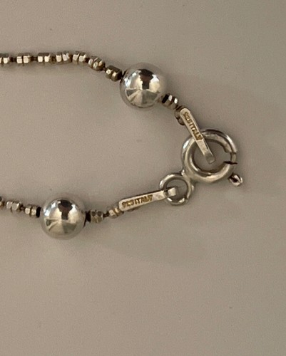 Danecraft Italy 925 Sterling Silver Ball Necklace 17” 4.2g - Picture 9 of 10