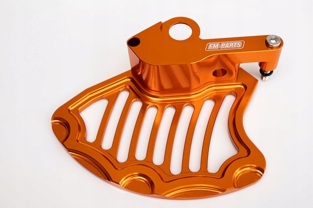 Évitez le voile du disque avant KTM 15-22 avec ce cache alu orange anti-choc