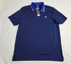 Adidas Ultimate 365 Tour Twistknit Golf Polo Shirt IS8451 Navy Blue Size XLarge