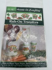 Plaid--Rub On Transfers-- GARDEN VARIETY  --- 57060--Sealed Package--1994