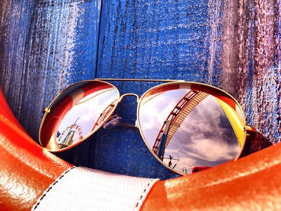 Occhiali Da Sole Uomo E Donna Polarizzati Firmati Lenti Sfumate Blu - Foto 9