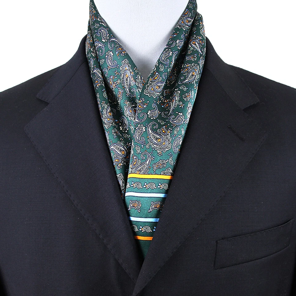 Para hombres 100 Bufanda de Seda Negocios Corbata Moda Bistratal Lunares Paisley Foto 3 de 4