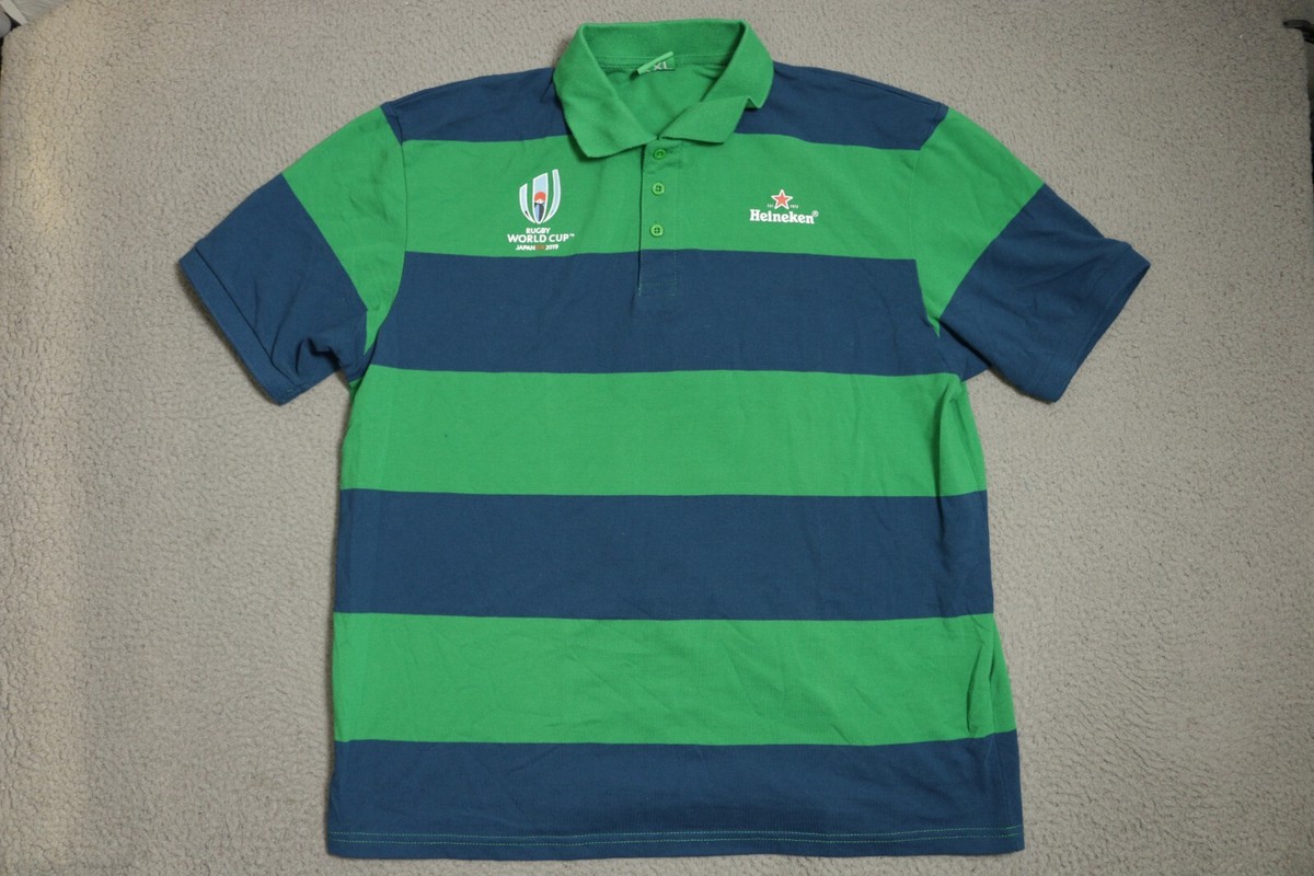 RUGBY WORLD CUP 2019 ポロシャツ Rugby World Cup Polo Shirt Japan 2019 Men's 2XL Stripped Blue