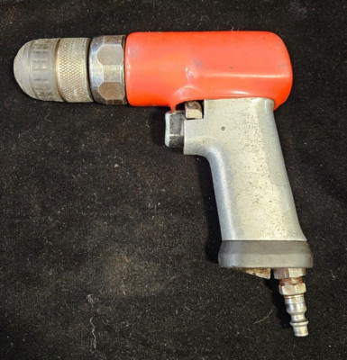Snap-on 3/8'' Reversible Air Pneumatic Drill PDR3A USA W/ Keyless Chuck