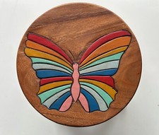 Childrens/Childs/Kids Wooden Stool - Butterfly (BUT01)