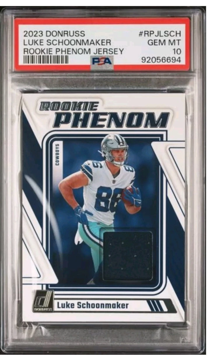 Luke Schoonmaker Panini Donruss Rookie Phenom Jerseys #RPJLSCH Base