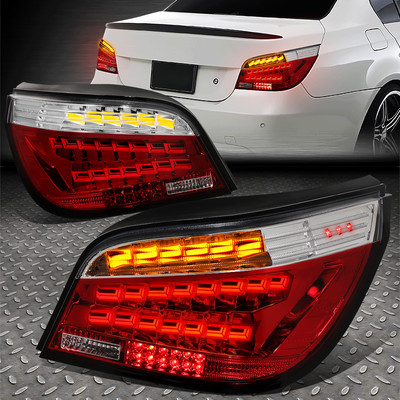 [OLED SEQUENTIAL] FOR 08-10 BMW 528 530 550 M5 SEDAN REAR TAIL LIGHTS BRAKE LAMP