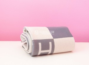 grey hermes blanket
