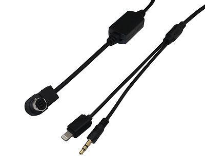 Ibp Aux Audio Cable For Alpine Kca-121B Input Adapter For Iphone 5 5S 5C 6 